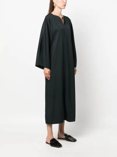 By Malene Birger Split-neck Kaftan Midi Dress