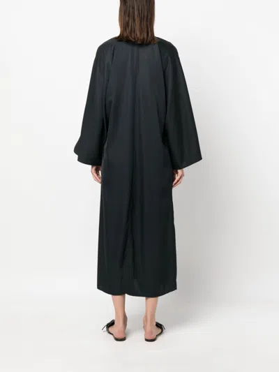 By Malene Birger Split-neck Kaftan Midi Dress