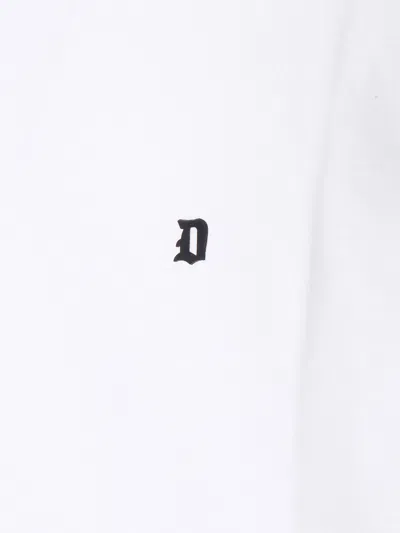 Dondup Rubberised-logo T-shirt In White