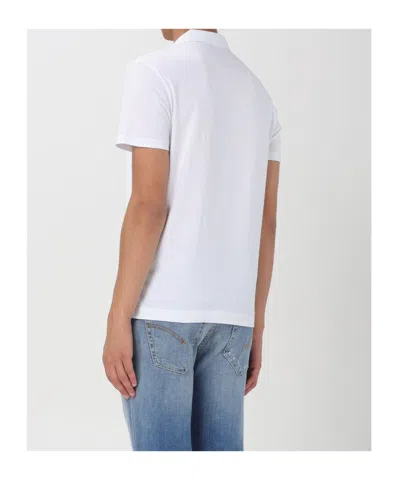 Dondup Short-sleeved Polo Shirt In White