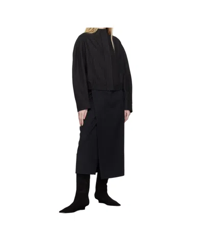 Loulou Studio Flannel Jacket In Black