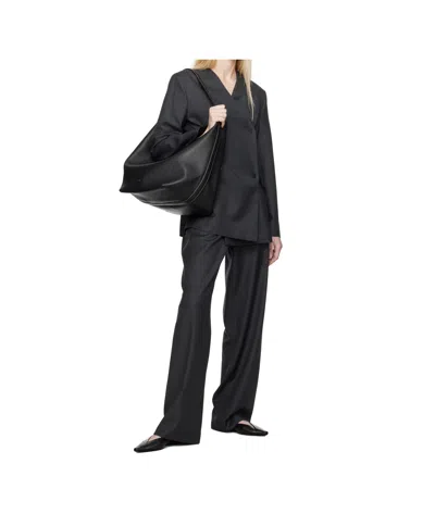 Loulou Studio Gray Altair Blazer In Black