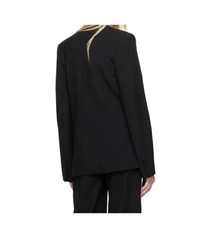 Loulou Studio Elastic Twill Blazer In Black