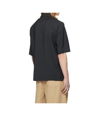 Barena Venezia Button-down Short-sleeved Shirt In Black