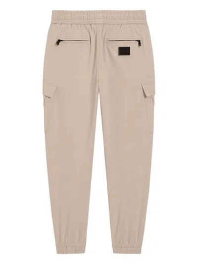 Dolce & Gabbana Logo-patch Casual Trousers In Neutral