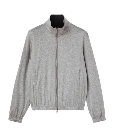 Loro Piana Lp Zipped Bomber Jacket In Black