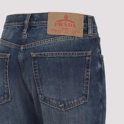 Prada Denim Trousers With Belt Loops