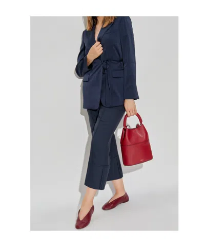 Theory Tie Waist Blazer.cru Clothing In Blue