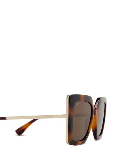 Max Mara Havana Injectate Sunglasses In Brown