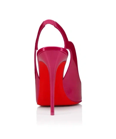 Christian Louboutin Hot Chick Sling Patent Leather Slingback Pumps 100