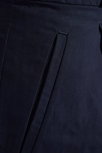 Apc A.p.c. Veronica Pleated Cotton Trousers Clothing In Blue