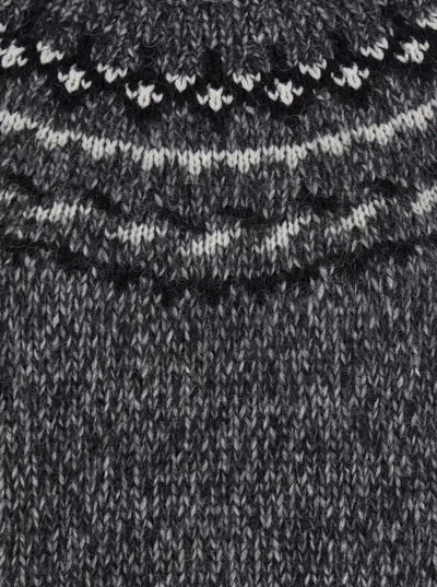 P.a.r.o.s.h Parosh Grey Alpaca Blend Sweaters In Gray