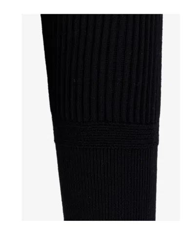 Stone Island Wool Crew Neck Pullover In Black