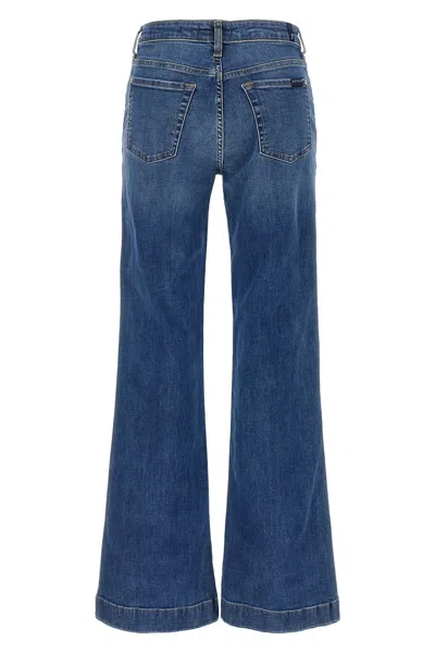 7 For All Mankind Dojo Stonewashed High-waist Jeans