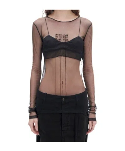 Ann Demeulemeester Long-sleeved T-shirt In Black