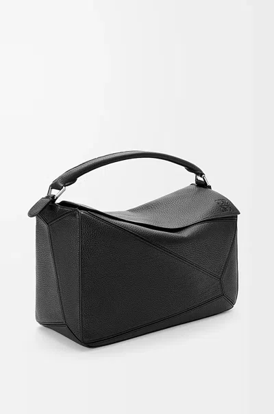 Loewe Large Puzzle Bag In Supple Grained Calfskin