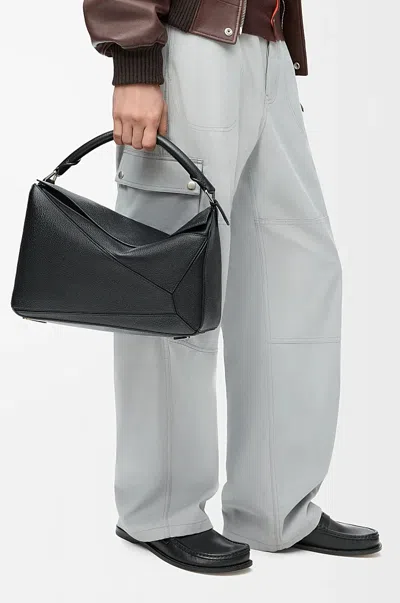 Loewe Large Puzzle Bag In Supple Grained Calfskin