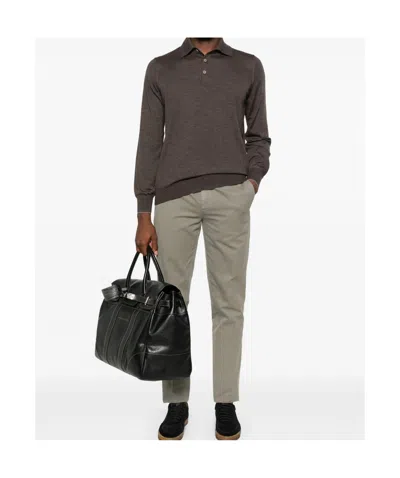 Brunello Cucinelli Tailored Trousers With Classic Waistband In Gray