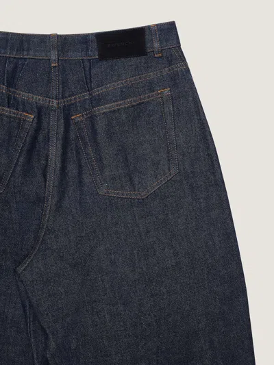 Givenchy Denim Trousers Wide-leg Contrast Stitching
