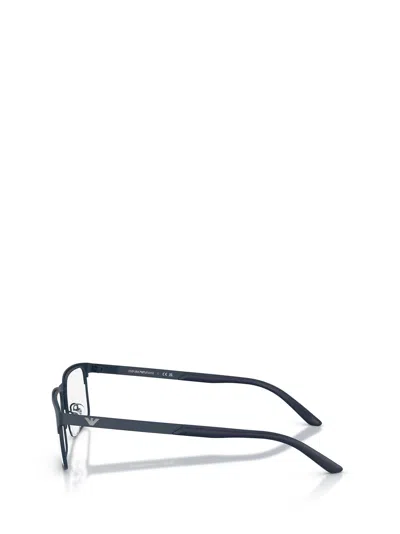Emporio Armani Rectangular Frame Glasses In Blue