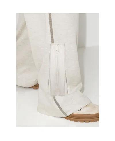 Brunello Cucinelli Chain Wide-leg Sweatpants