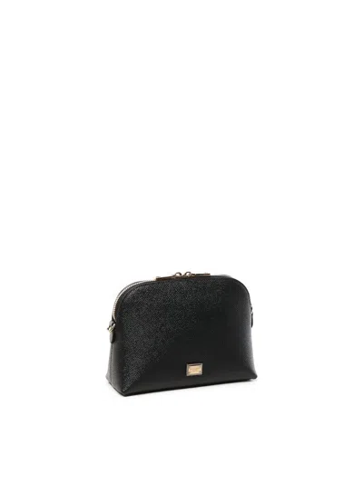 Dolce & Gabbana Mini Logo Plaque Leather Crossbody Bag