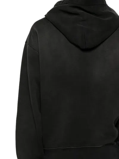 Amiri Graphic Print Hooded Sweater Kangaroo Pocket In Black