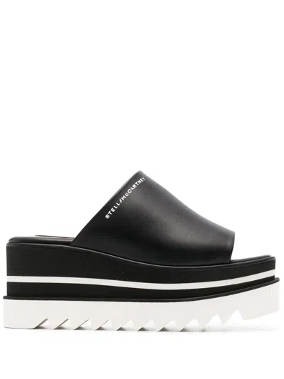 Stella Mccartney Black Sneak-elyse Platform Mules