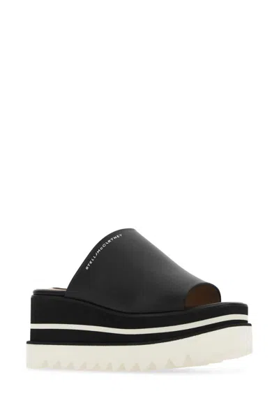 Stella Mccartney Black Sneak-elyse Platform Mules