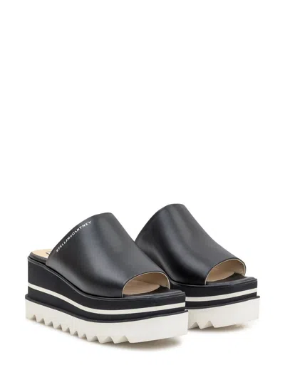 Stella Mccartney Black Sneak-elyse Platform Mules