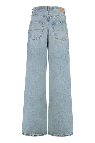 Balenciaga Light Blue Denim Jeans In Classic