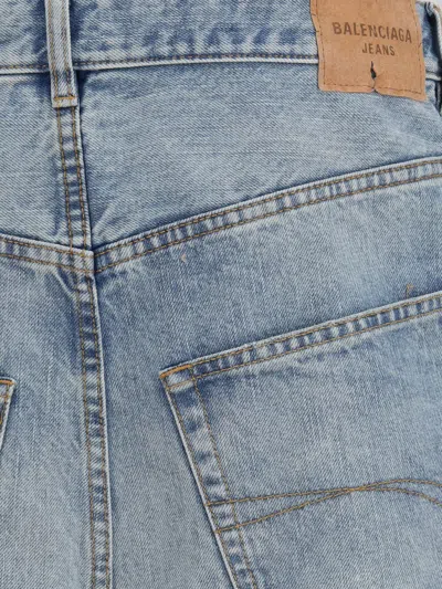 Balenciaga Light Blue Denim Jeans In Classic
