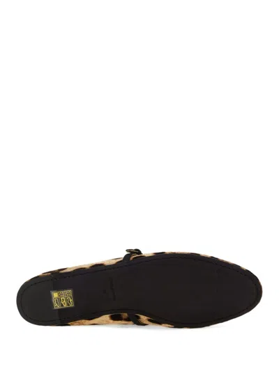 Dolce & Gabbana Leo Print Ballet Flats In Brown