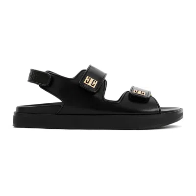 Givenchy Women Leather Sandals With 4g Metal Details In Multi