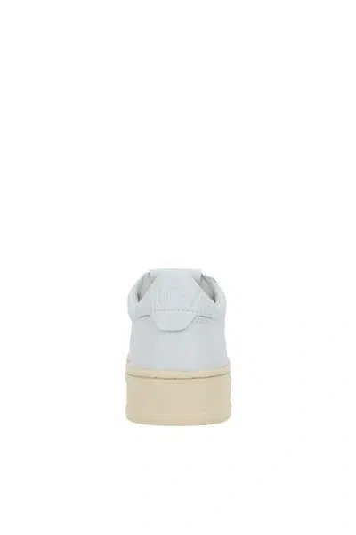 Autry Medalist Low Sneakers In White Leather In White