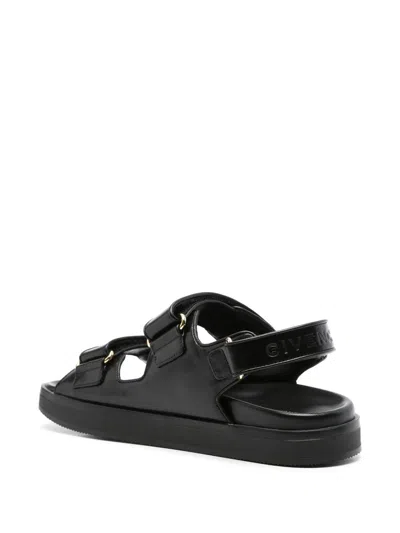 Givenchy Women Leather Sandals With 4g Metal Details In Multi