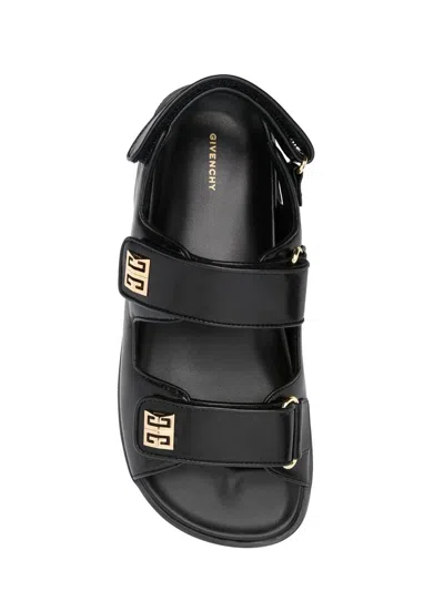 Givenchy Women Leather Sandals With 4g Metal Details In Multi