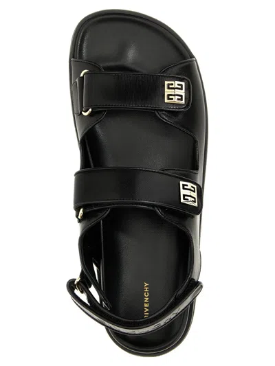 Givenchy Women Leather Sandals With 4g Metal Details In Multi