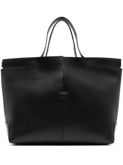 Tod's Black Leathe Di Bag Tote