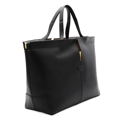 Tod's Black Leathe Di Bag Tote