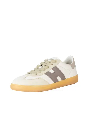 Hogan Cool White Leather Sneakers In Multi