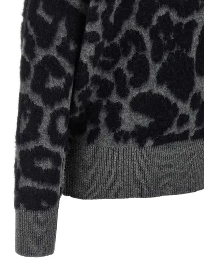 Stella Mccartney Grey Alpaca Blend Turtleneck Sweater