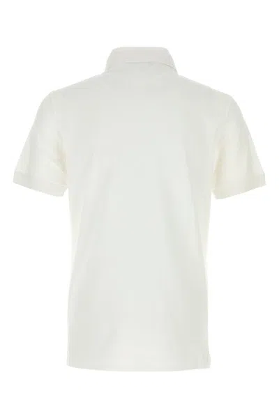 Dolce & Gabbana Cotton Piqué Polo-shirt With Branded Tag In White