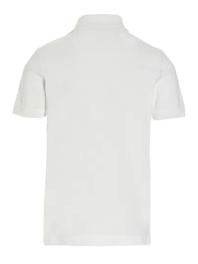 Dolce & Gabbana Cotton Piqué Polo-shirt With Branded Tag In White