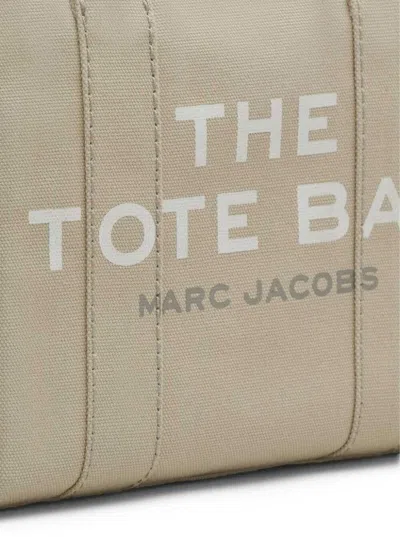 Marc Jacobs Beige 'the Small Canvas' Tote Bag In Cotton In Gray