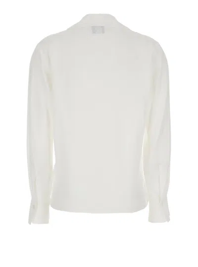 Plain Polo Neck  Blouse In Neutral