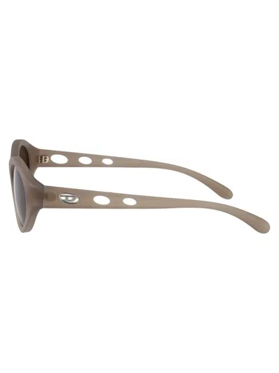 Diesel Oval Sunglasses 0 Dl3005 U 201273 In Brown