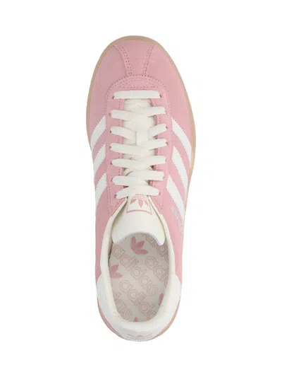 Adidas Originals Muenchen Suede Three-stripe Sneakers In Pink