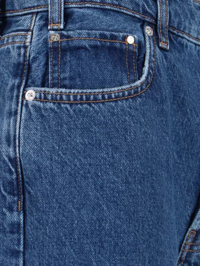 Anine Bing Denim Straight-leg Jeans In Blue