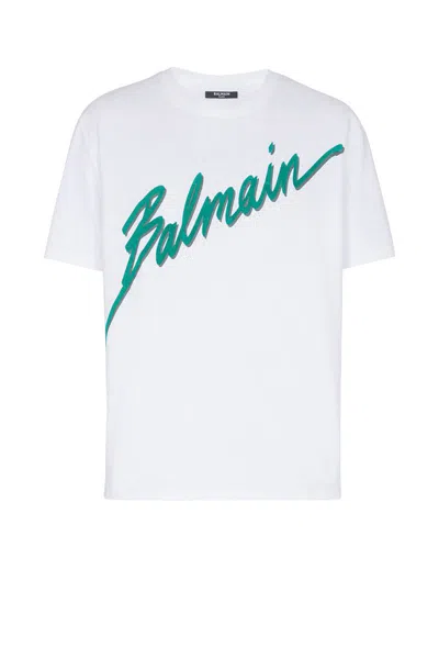 Balmain Crew Neck Short Sleeves In White